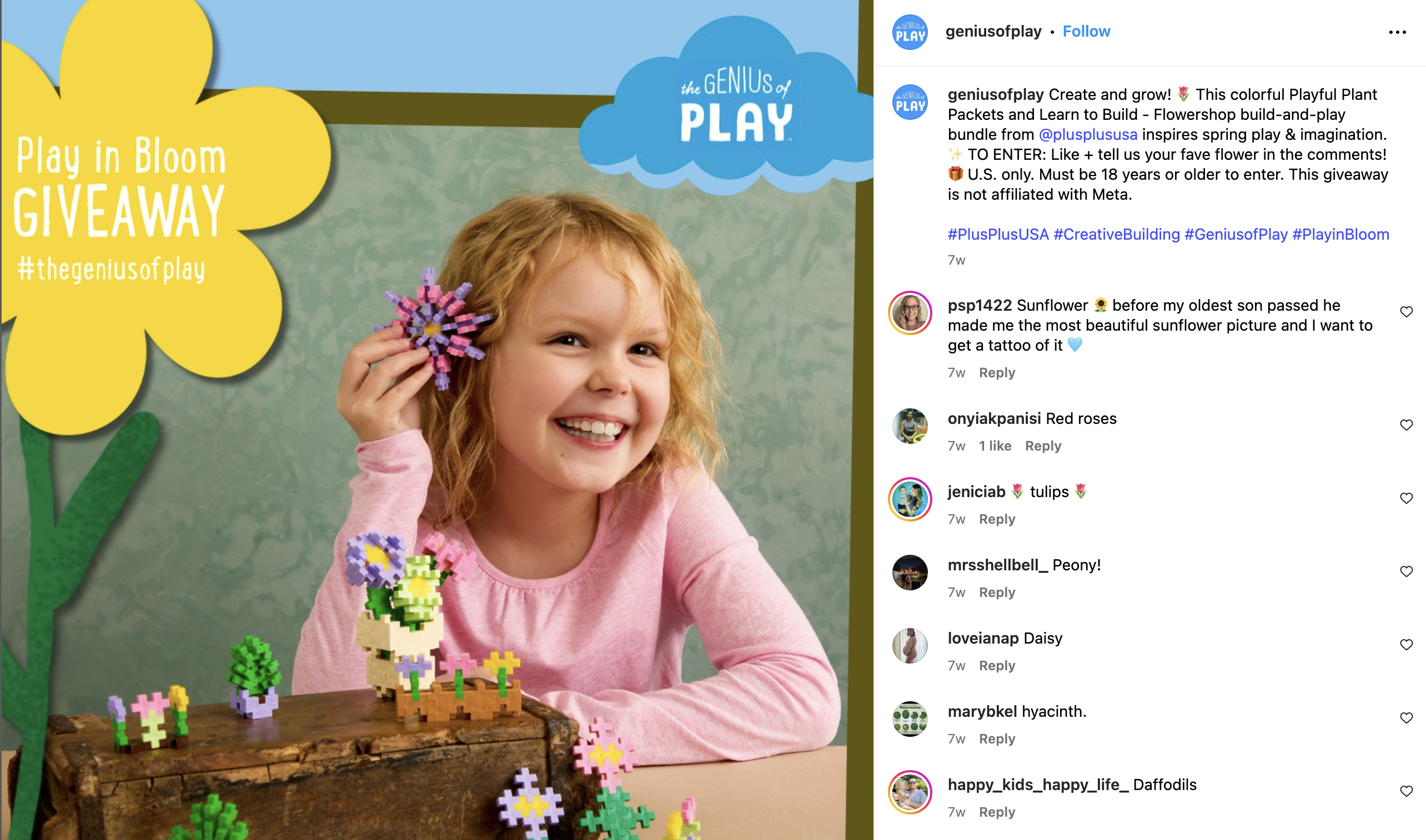 genius of play play in bloom giveaway graphic